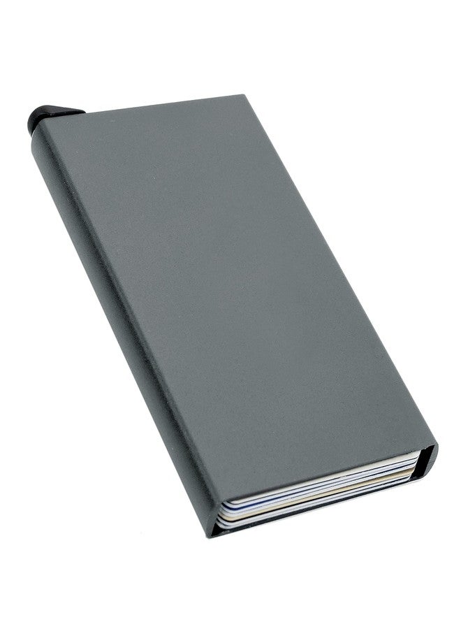 Stealodeal Grey Smart Minimalist Slim RFID Blocking Credit Card Holder Pop Up Wallet for Men & Women - Image 1
